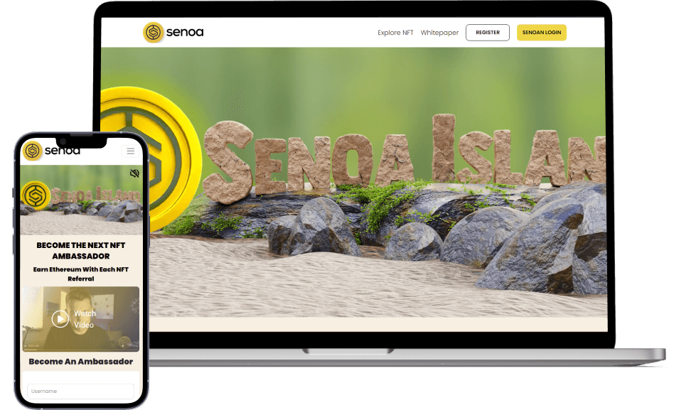 Mockup Design of Senoa a Project done by Canadian Software Agency