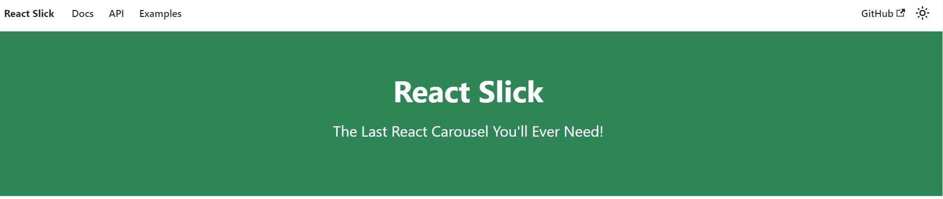 React Slick