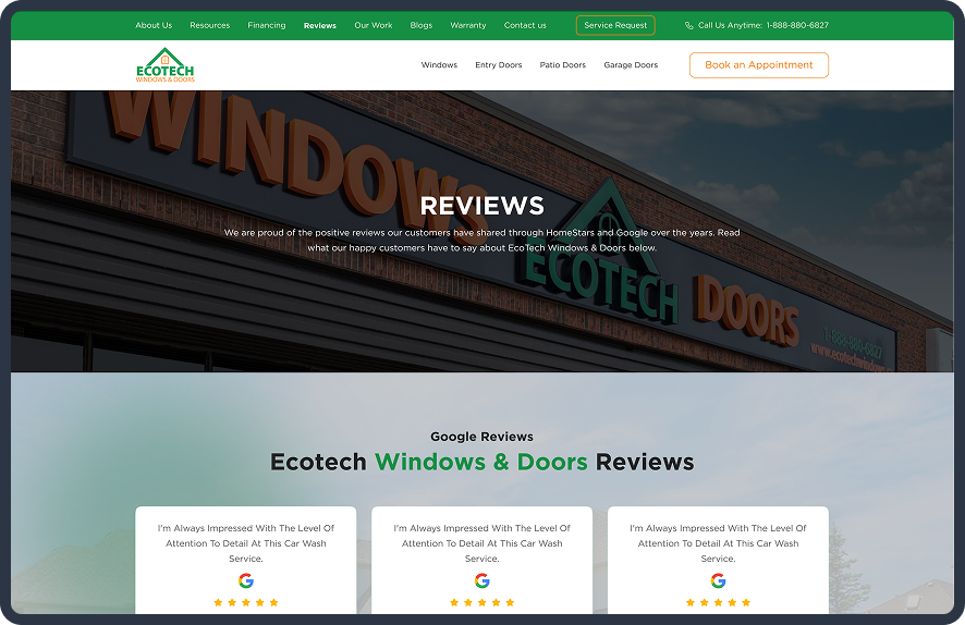 EcoTech Windows and Doors - Canadian Software Agency