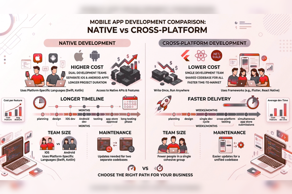 mobile app cost and timeline comparison chart