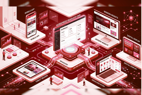 Headless WordPress CMS architecture connects WordPress content to mobile apps, websites, and digital platforms through APIs.