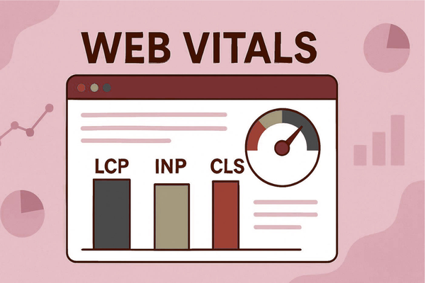 Core Web Vitals dashboard showing website speed and performance optimization