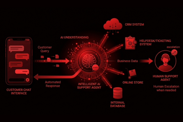 How AI agents work in customer support automation 