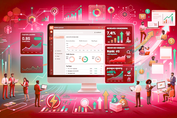 Webflow performance benefits for SEO, conversions, engagement, and business growth