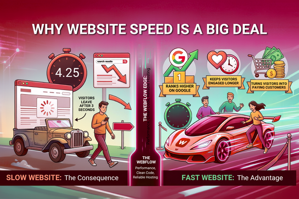 Webflow performance for faster website speed and better user engagement